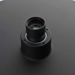 GIVING TREE 5-Spray Patterns with 9 in. Wall Mount Round Shower Head with Message Spray Handheld Shower Head in Matte Black -Bathroom Faucets Store matte black handheld shower heads xlhddtfa0198 66 1000