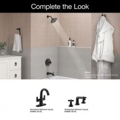 KOHLER Setra Single-Handle 3-Spray Tub and Shower Faucet in Matte Black (Valve Included) -Bathroom Faucets Store matte black kohler bathtub shower faucet combos k r29667 4g bl 1f 1000