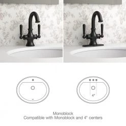 KOHLER Capilano Monoblock 4 in. Centerset 2-Handle Bathroom Faucet in Matte Black -Bathroom Faucets Store matte black kohler single hole bathroom faucets k r30580 4d bl c3 1000
