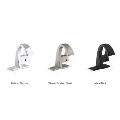 KOHLER Katun Single Hole or 4 in. Centerset Single-Handle Bathroom Faucet in Matte Black -Bathroom Faucets Store matte black kohler single hole bathroom faucets k r78037 4d bl 66 1000