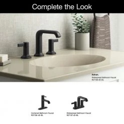 KOHLER Ashan 8 in. Widespread 2-Handle Bathroom Faucet in Matte Black -Bathroom Faucets Store matte black kohler widespread bathroom faucets k r27138 4d bl 1d 1000