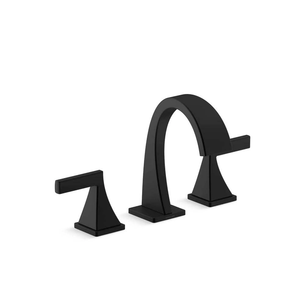 KOHLER Katun 8 in. Widespread 2-Handle Bathroom Faucet in Matte Black 1 KOHLER Katun 8 in. Widespread 2-Handle Bathroom Faucet in Matte Black