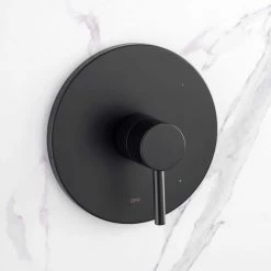 LUXIER Single-Handle 1-Spray Bathtub and Shower Faucet with Valve in Matte Black (Valve Included) -Bathroom Faucets Store matte black luxier shower faucets ss c01 tm 66 1000