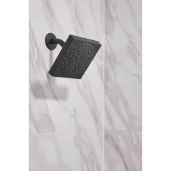 MOEN Genta Single-Handle 1-Spray Tub and Shower Faucet in Matte Black (Valve Included) -Bathroom Faucets Store matte black moen bathtub shower faucet combos 82760bl fa 1000