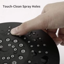 PROOX Single Handle 35-Spray Round High Pressure Shower Faucet with Tub Spout in Matte Black (Valve Included) -Bathroom Faucets Store matte black proox shower faucets pr a3528 mb 76 1000