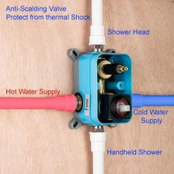 Rainlex Single-Handle 1-Spray Square High Pressure Shower Faucet with 10 in. Shower Head in Matte Black (Valve Included) -Bathroom Faucets Store matte black rainlex shower faucets rx93102h 10 76 1000