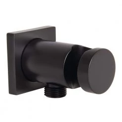 Speakman Vector Wall-Mount Supply Ell and Hand Shower Holder in Matte Black