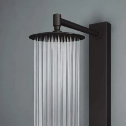 VIGO Gardenia 39.375 in. 2-Jet Shower Panel System with Round Shower Head in Matte Black -Bathroom Faucets Store matte black vigo shower towers vg08016mb c3 1000