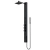 VIGO Sutton 58.0625 in. 4-Jet Shower Panel System with Square Shower head in Matte Black