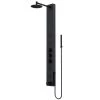 VIGO Bowery 59.0625 in. 4-Jet Shower Panel System with Round Shower head and Tub Filler in Matte Black