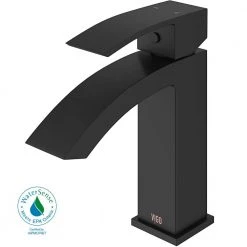 VIGO Satro Single-Handle Single Hole Bathroom Faucet in Matte Black -Bathroom Faucets Store matte black vigo single hole bathroom faucets vg01015mb c3 1000