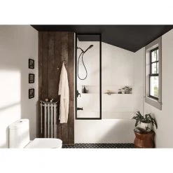 MOEN HydroEnergetix 8-Spray Patterns with 1.75 GPM 4.75 in. Wall Mount Single Handheld Shower Head in Mediterranean Bronze -Bathroom Faucets Store mediterranean bronze moen handheld shower heads 200h0brb 77 1000