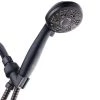 AquaDance 6-Spray 4 in. Single Wall Mount Body spray Handheld Shower Head in Oil Rubbed Bronze