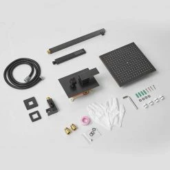 BWE 3-Spray Patterns With 2.5 GPM 10 in. Showerhead Wall Mounted Dual Shower Heads With Valve in Oil Rubbed Bronze -Bathroom Faucets Store oil rubbed bronze bwe shower faucets a 95010 orb s 76 1000