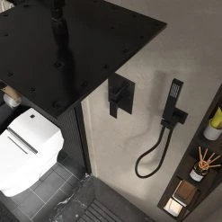 BWE 2-Handle 2-Spray Square High Pressure Shower Faucet with 10" Ceiling Shower Head in Oil Rubbed Bronze (Valve Included) -Bathroom Faucets Store oil rubbed bronze bwe shower faucets a 95014 orb 66 1000