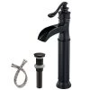 BWE Single Hole Single-Handle Vessel Bathroom Faucet in Oil Rubbed Bronze