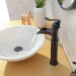 BWE Single Hole Single-Handle Vessel Bathroom Faucet in Oil Rubbed Bronze -Bathroom Faucets Store oil rubbed bronze bwe vessel sink faucets a 96556h orb 77 1000