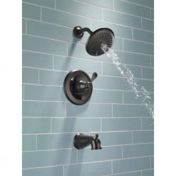 Delta Porter Single-Handle 3-Spray Tub and Shower Faucet in Oil Rubbed Bronze (Valve Included) -Bathroom Faucets Store oil rubbed bronze delta bathtub shower faucet combos 144984c ob a 44 1000