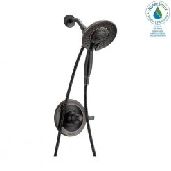 Delta Porter In2ition 2-in-1 Single-Handle 5-Spray Shower Faucet in Oil Rubbed Bronze (Valve Included) -Bathroom Faucets Store oil rubbed bronze delta shower faucets 142984c ob i20 31 1000