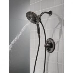 Delta Porter In2ition 2-in-1 Single-Handle 5-Spray Shower Faucet in Oil Rubbed Bronze (Valve Included) -Bathroom Faucets Store oil rubbed bronze delta shower faucets 142984c ob i20 44 1000