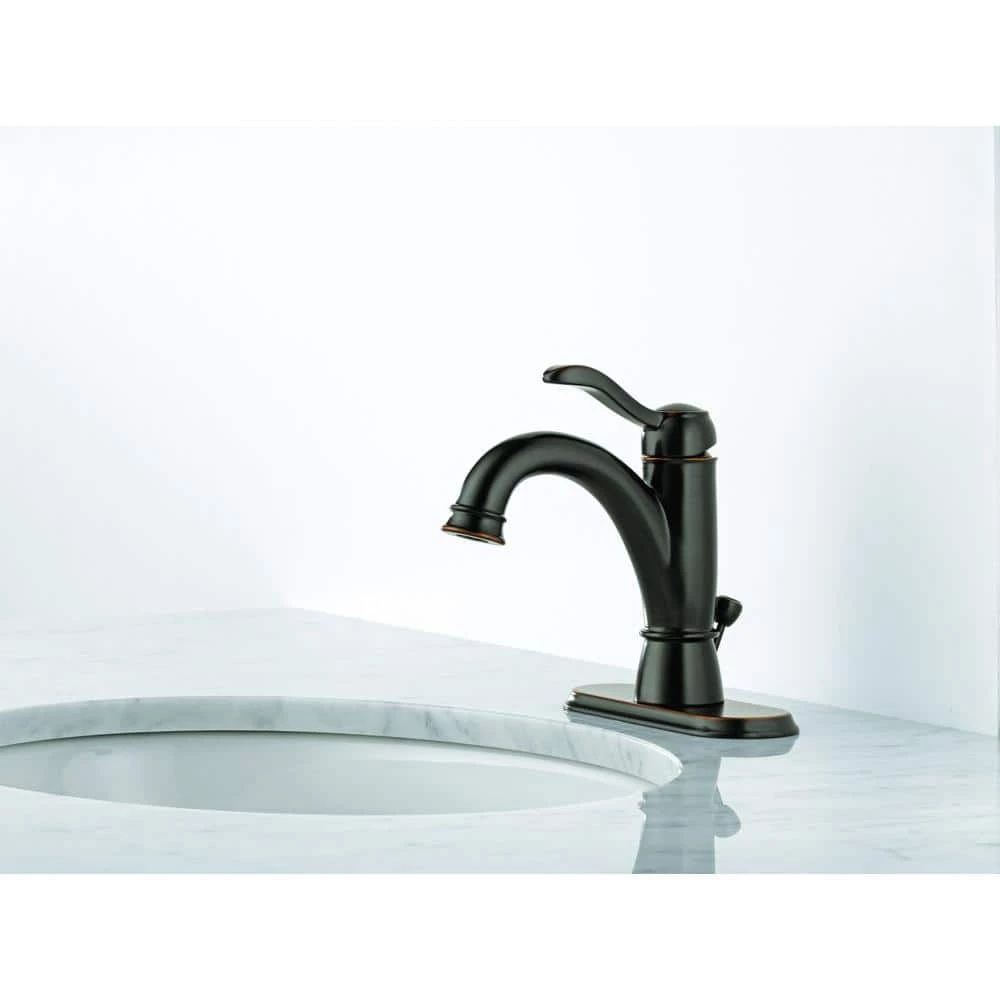 Delta Porter Single Hole Single-Handle Bathroom Faucet in Oil Rubbed Bronze 4 Delta Porter Single Hole Single-Handle Bathroom Faucet in Oil Rubbed Bronze - Image 4