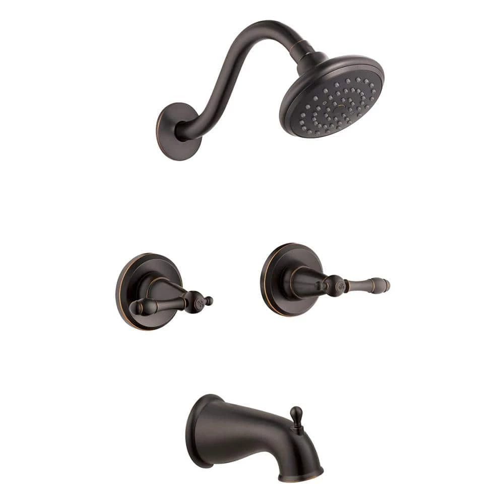 Design House Oakmont 2-Handle 1-Spray Tub and Shower Faucet in Oil Rubbed Bronze (Valve Included) 1 Design House Oakmont 2-Handle 1-Spray Tub and Shower Faucet in Oil Rubbed Bronze (Valve Included)