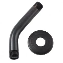 Glacier Bay 6 in. Shower Arm and Flange in Oil Rubbed Bronze -Bathroom Faucets Store oil rubbed bronze glacier bay shower arm extensions 3075 503 40 1000