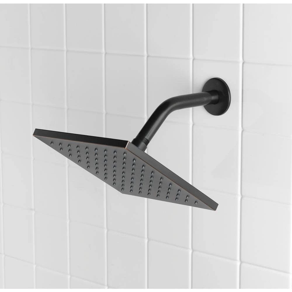 Glacier Bay 8 in. Shower Arm and Flange in Oil Rubbed Bronze 2 Glacier Bay 8 in. Shower Arm and Flange in Oil Rubbed Bronze - Image 2