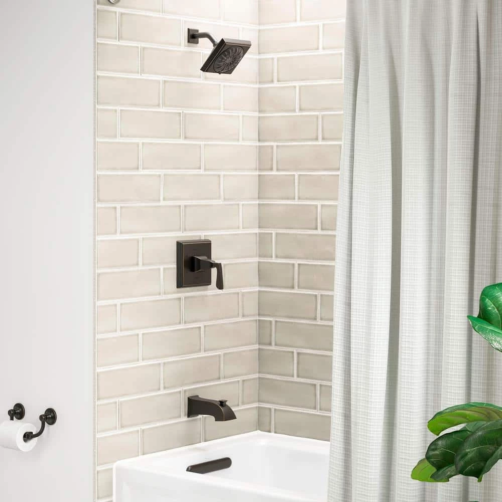 KOHLER Kallan Rite-Temp Single-Handle 3-Spray Tub and Shower Faucet in Oil-Rubbed Bronze (Valve Included) 3 KOHLER Kallan Rite-Temp Single-Handle 3-Spray Tub and Shower Faucet in Oil-Rubbed Bronze (Valve Included) - Image 3