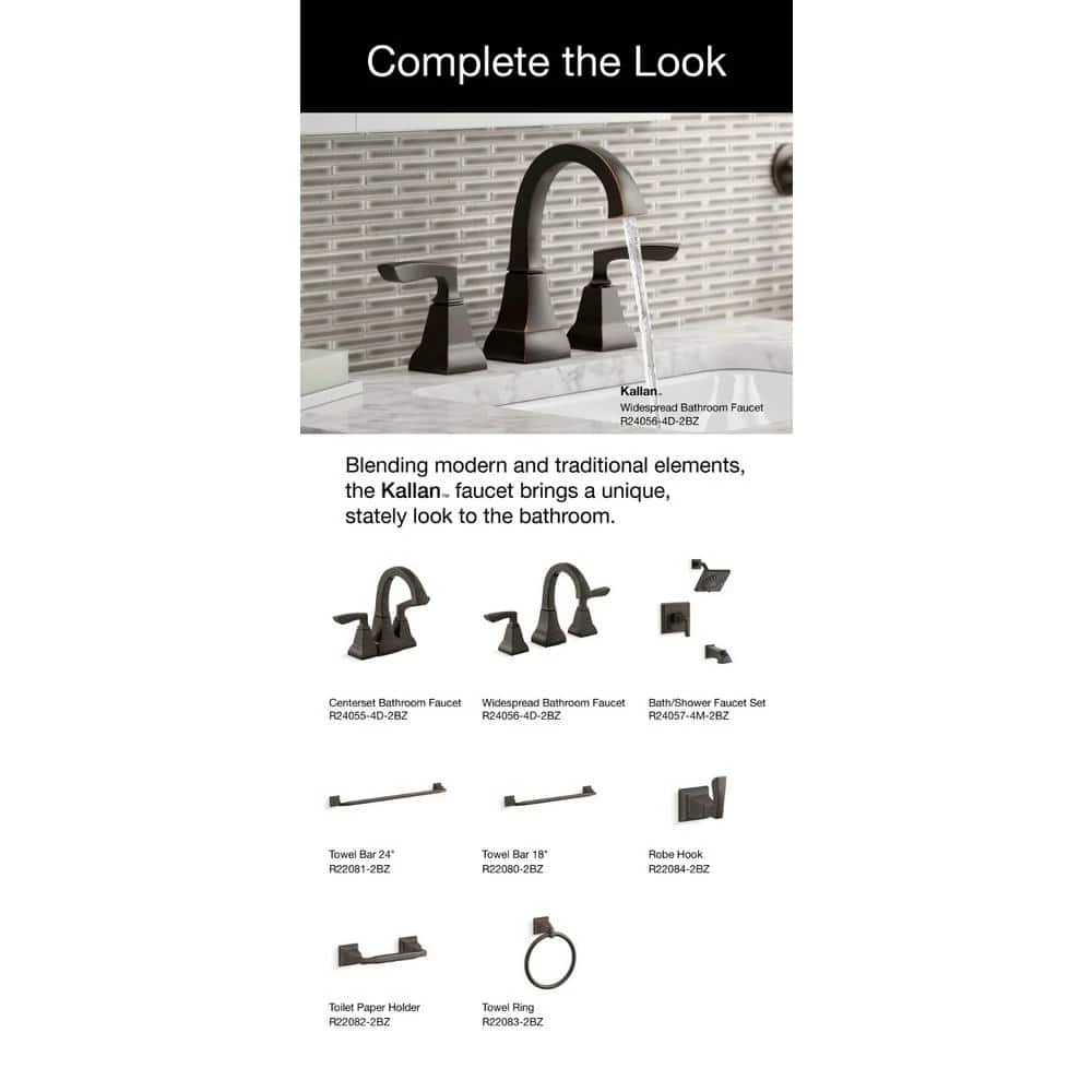 KOHLER Kallan Rite-Temp Single-Handle 3-Spray Tub and Shower Faucet in Oil-Rubbed Bronze (Valve Included) 9 KOHLER Kallan Rite-Temp Single-Handle 3-Spray Tub and Shower Faucet in Oil-Rubbed Bronze (Valve Included) - Image 9