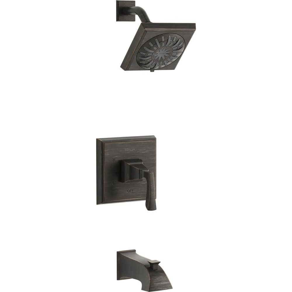 KOHLER Kallan Rite-Temp Single-Handle 3-Spray Tub and Shower Faucet in Oil-Rubbed Bronze (Valve Included) 1 KOHLER Kallan Rite-Temp Single-Handle 3-Spray Tub and Shower Faucet in Oil-Rubbed Bronze (Valve Included)