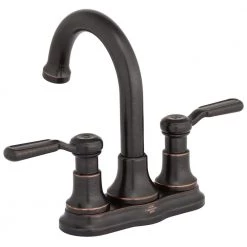 KOHLER Worth 4 in. Centerset 2-Handle Bathroom Faucet in Oil Rubbed Bronze -Bathroom Faucets Store oil rubbed bronze kohler centerset bathroom faucets r76256 4d 2bz 40 1000