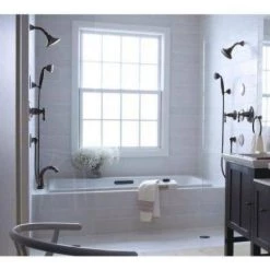 KOHLER Bancroft Wall-Mount Handshower Holder in Oil-Rubbed Bronze -Bathroom Faucets Store oil rubbed bronze kohler handheld shower mounts k 10599 2bz d4 1000