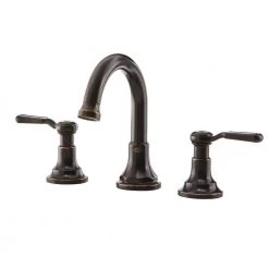 KOHLER Worth 8 in. Widespread 2-Handle Bathroom Faucet in Oil-Rubbed Bronze -Bathroom Faucets Store oil rubbed bronze kohler widespread bathroom faucets k r76257 4d 2bz 4f 1000