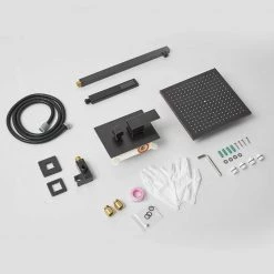 Matrix decor Single-Handle 2-Spray 12 Inch Square Bathroom Shower Faucet Combo Set in Oil Rubbed Bronze (Valve Included) 12 Matrix decor Single-Handle 2-Spray 12 Inch Square Bathroom Shower Faucet Combo Set in Oil Rubbed Bronze (Valve Included) -Bathroom Faucets Store oil rubbed bronze matrix decor shower faucets mda 95012 orb fa 1000