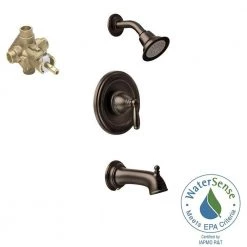 MOEN Brantford Single-Handle 1-Spray Posi-Temp Tub and Shower Faucet in Oil Rubbed Bronze (Valve Included) -Bathroom Faucets Store oil rubbed bronze moen bathtub shower faucet combos t2153eporb 2520 1d 1000
