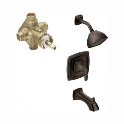 MOEN Voss Single-Handle 1-Spray Posi-Temp Tub and Shower Faucet in Oil Rubbed Bronze (Valve Included)
