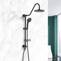 Utopia 4niture Xeinna Single Handle Round Shower Faucet with Shower Head and Handheld Sprayer in Oil-Rubbed Bronze -Bathroom Faucets Store oil rubbed bronze shower faucets hath7ae103 c3 1000