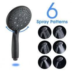 PROOX Single-Handle 6-Spray Round High Pressure Shower Faucet with Dual Shower Head in Oil-Rubbed Bronze (Valve Included) -Bathroom Faucets Store oil rubbed bronze shower faucets pradrx3784orb 4f 1000