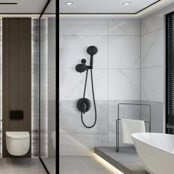 PROOX Single-Handle 6-Spray Round High Pressure Shower Faucet with Dual Shower Head in Oil-Rubbed Bronze (Valve Included) -Bathroom Faucets Store oil rubbed bronze shower faucets pradrx3784orb fa 1000