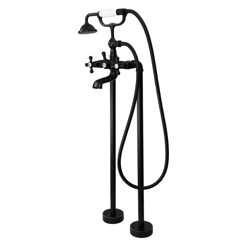 Transolid Cromwell 2-Handle Freestanding Floor Mount Tub Faucet with Handshower in Oil Rubbed Bronze 1 Transolid Cromwell 2-Handle Freestanding Floor Mount Tub Faucet with Handshower in Oil Rubbed Bronze