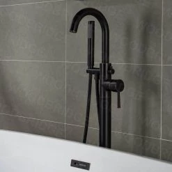 WOODBRIDGE Crater Lake Single-Handle Freestanding Tub Faucet with Hand Shower in Oil Rubbed Bronze 16 WOODBRIDGE Crater Lake Single-Handle Freestanding Tub Faucet with Hand Shower in Oil Rubbed Bronze -Bathroom Faucets Store oil rubbed bronze woodbridge claw foot tub faucets f1027 40 1000