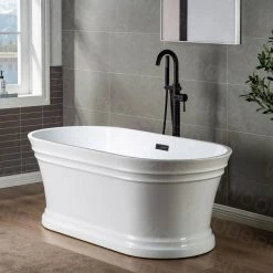 WOODBRIDGE Crater Lake Single-Handle Freestanding Tub Faucet with Hand Shower in Oil Rubbed Bronze 26 WOODBRIDGE Crater Lake Single-Handle Freestanding Tub Faucet with Hand Shower in Oil Rubbed Bronze -Bathroom Faucets Store oil rubbed bronze woodbridge claw foot tub faucets f1027 76 1000