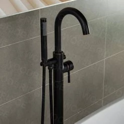 WOODBRIDGE Crater Lake Single-Handle Freestanding Tub Faucet with Hand Shower in Oil Rubbed Bronze 20 WOODBRIDGE Crater Lake Single-Handle Freestanding Tub Faucet with Hand Shower in Oil Rubbed Bronze -Bathroom Faucets Store oil rubbed bronze woodbridge claw foot tub faucets f1027 77 1000