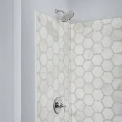 American Standard Rumson Single Hole Bathroom Faucet and Single-Handle 1-Spray Shower Faucet in Polished Chrome (Valve Included) -Bathroom Faucets Store polished chrome american standard shower faucets rumsonsomonoch 4f 1000