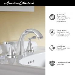 American Standard Chatfield 8 in. Widespread 2-Handle Bathroom Faucet in Polished Chrome -Bathroom Faucets Store polished chrome american standard widespread bathroom faucets 7413801 002 40 1000