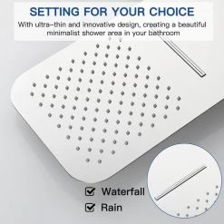 BWE 2-Handle 2-Spray High Pressure Wall Mount Shower Faucet in Polished Chrome (Valve Included) -Bathroom Faucets Store polished chrome bwe shower faucets a 98007 c 1d 1000