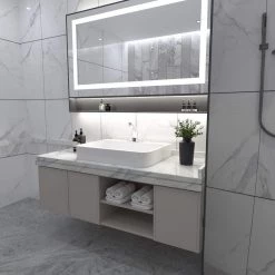 BWE Automatic Sensor Touchless Bathroom Sink Faucet With Deck Plate In Polished Chrome -Bathroom Faucets Store polished chrome bwe single hole bathroom faucets a 918102 c 77 1000