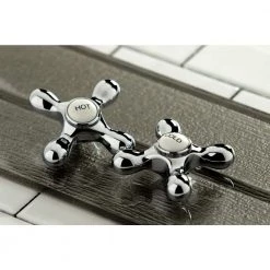 Kingston Brass Victorian 8 in. Widespread 2-Handle Bathroom Faucet in Polished Chrome -Bathroom Faucets Store polished chrome kingston brass widespread bathroom faucets hkb1971ax 44 1000