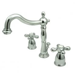 Kingston Brass Victorian 8 in. Widespread 2-Handle Bathroom Faucet in Polished Chrome